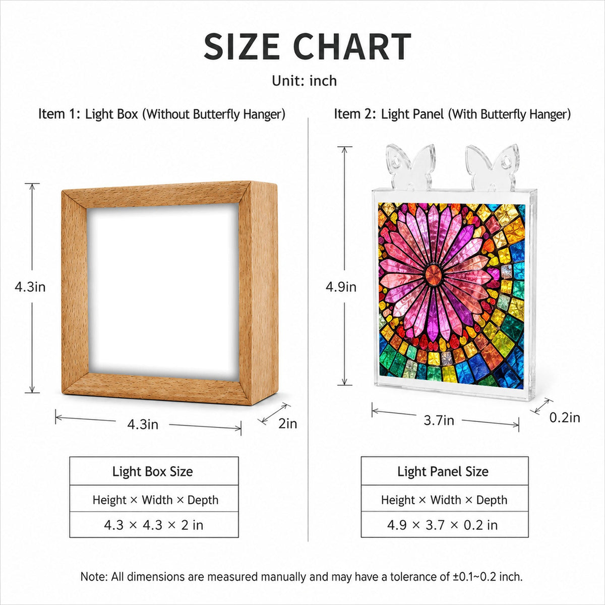 Acrylic Puzzle Night Light - Aurora Bloom