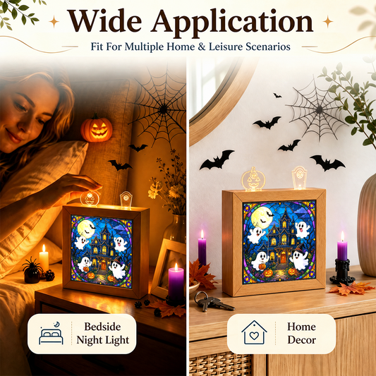 Acrylic Puzzle Night Light - Haunted House