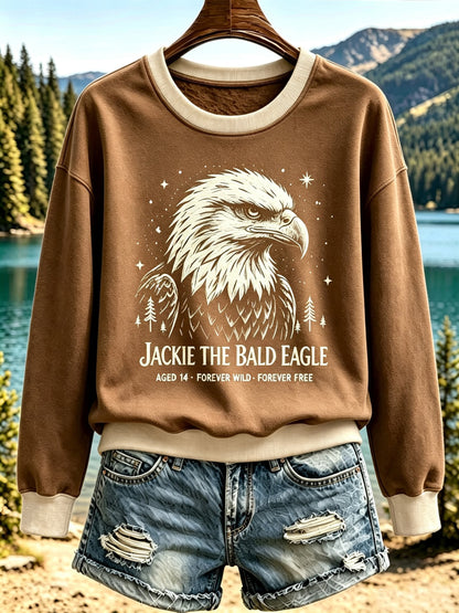 Women's Fly Free Jackie Print Casual Sweatshirt