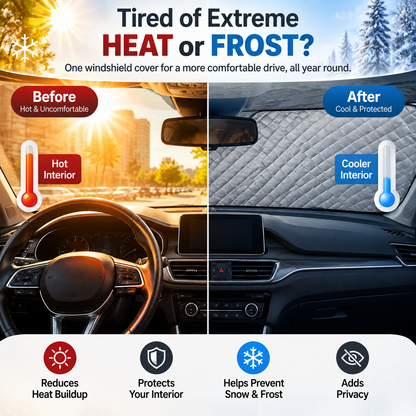 40% OFF Last Week🔥Magnetic Windshield Cover – for Cars, SUVs & Trucks