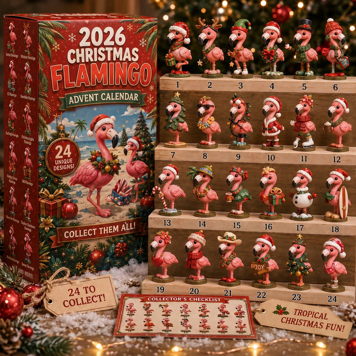 🦩 2026 Christmas Flamingo Advent Calendar – Every Day Brings New Surprises 🎄✨