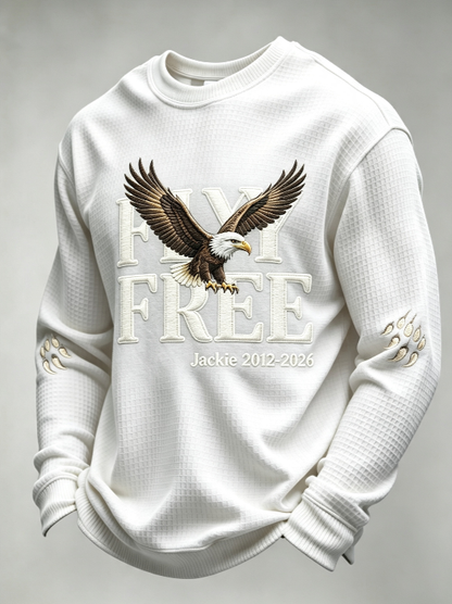 Men'S Fly Free Jackie Print Casual Sweatshirt