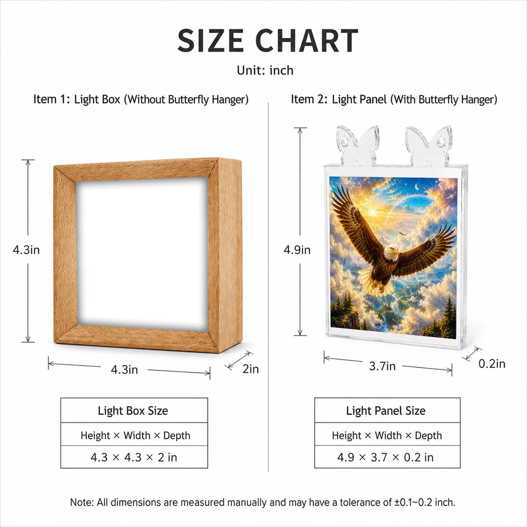 Acrylic Puzzle Night Light - Soaring Eagle