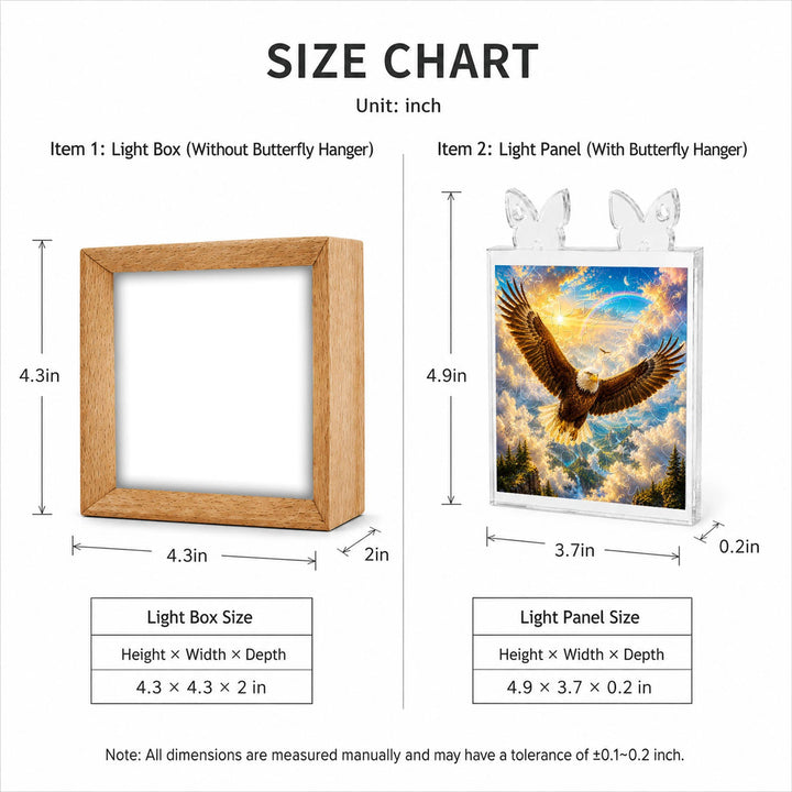Acrylic Puzzle Night Light - Soaring Eagle