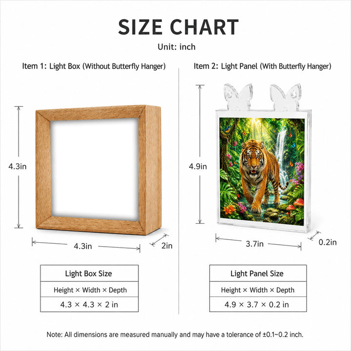 Acrylic Puzzle Night Light - Jungle Tiger King