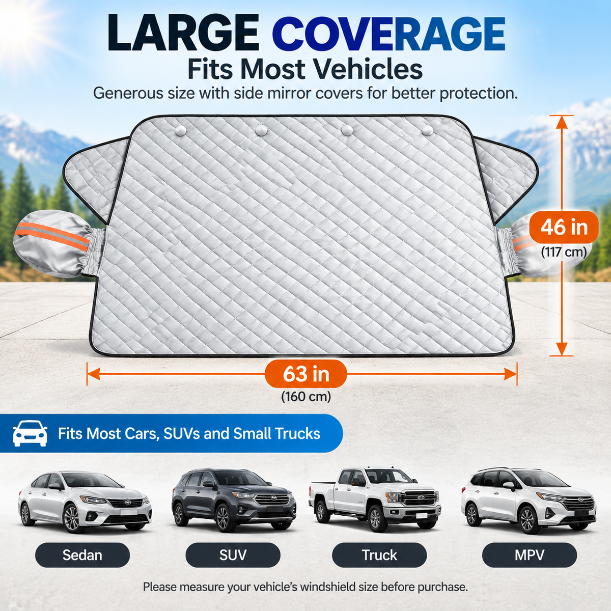 40% OFF Last Week🔥Magnetic Windshield Cover – for Cars, SUVs & Trucks