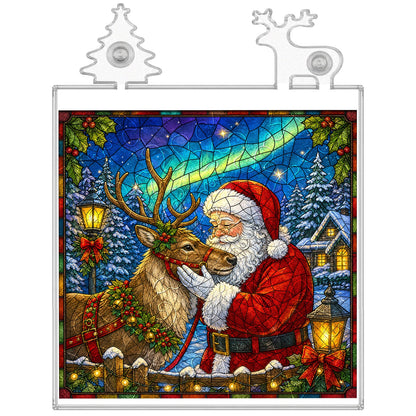 Acrylic Puzzle Night Light - Aurora Reindeer