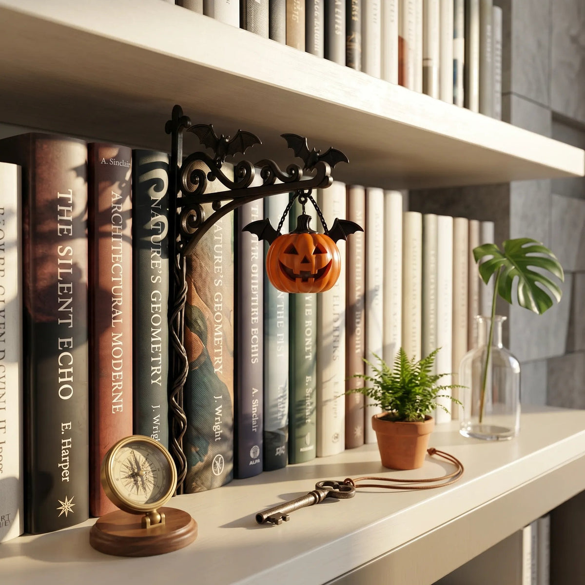 📚 Where Every Shelf Tells a Story——Halloween Edition Library Shelf Lanterns