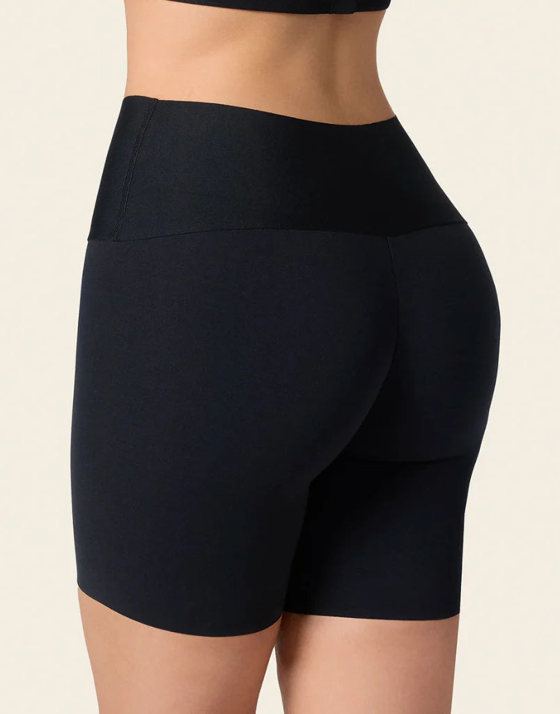 Stay-In-Place Seamless Shaper Short