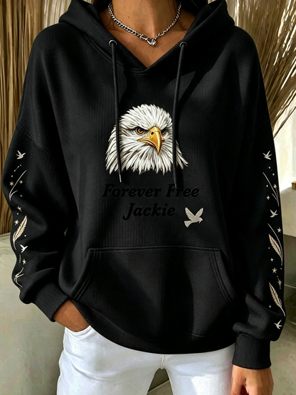 Women's Animal Print Casual Hooded Sweatshirt