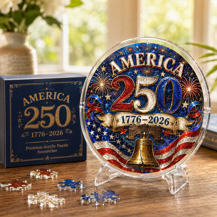 America 250th Anniversary Acrylic Puzzle Hanging Ornament