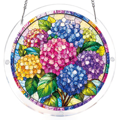 Hydrangea in Bloom Light Suncatcher-Acrylic Window Art