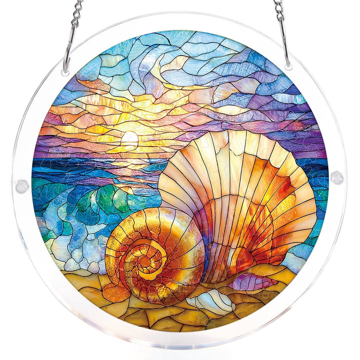 Ocean Echo Shell Light Suncatcher-Acrylic Window Art