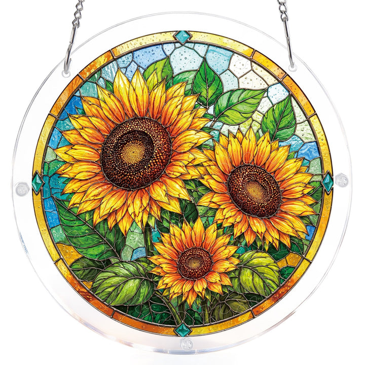 Sunflower Radiance Light Suncatcher-Acrylic Window Art