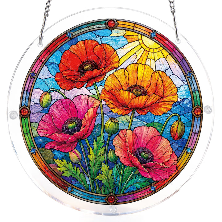 Sunlit Floral Garden Light Suncatcher-Acrylic Window Art