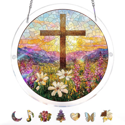 Garden of Holy Light Light Suncatcher-Acrylic Window Art