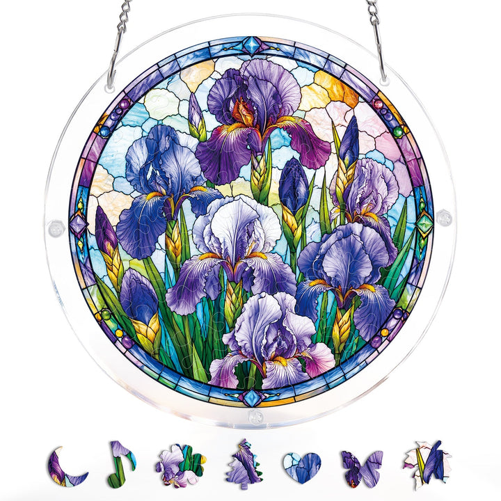 Iris Morning Light Light Suncatcher-Acrylic Window Art