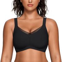 Womens Wireless Bras V Mesh Comfortable Bralette Supportive