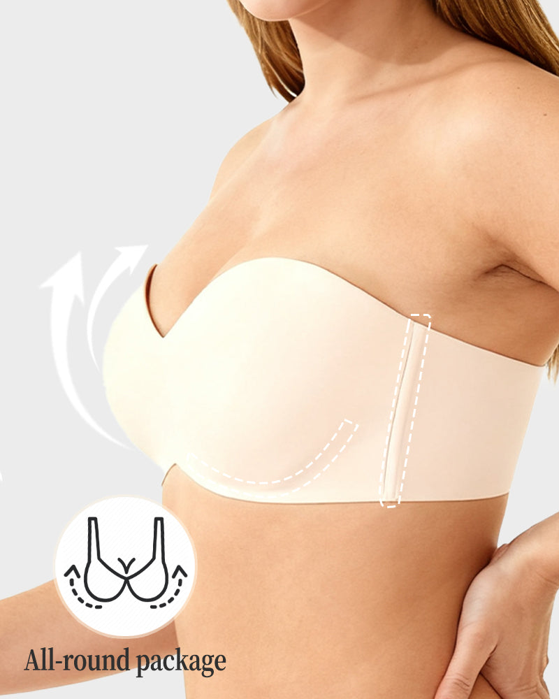 Full Support Non-Slip Convertible Bandeau Bra