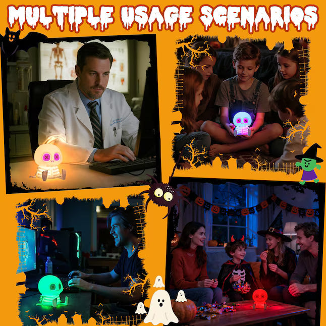 🔥 Last Day 49% OFF👻Halloween Skull Night Light 🎃🦇