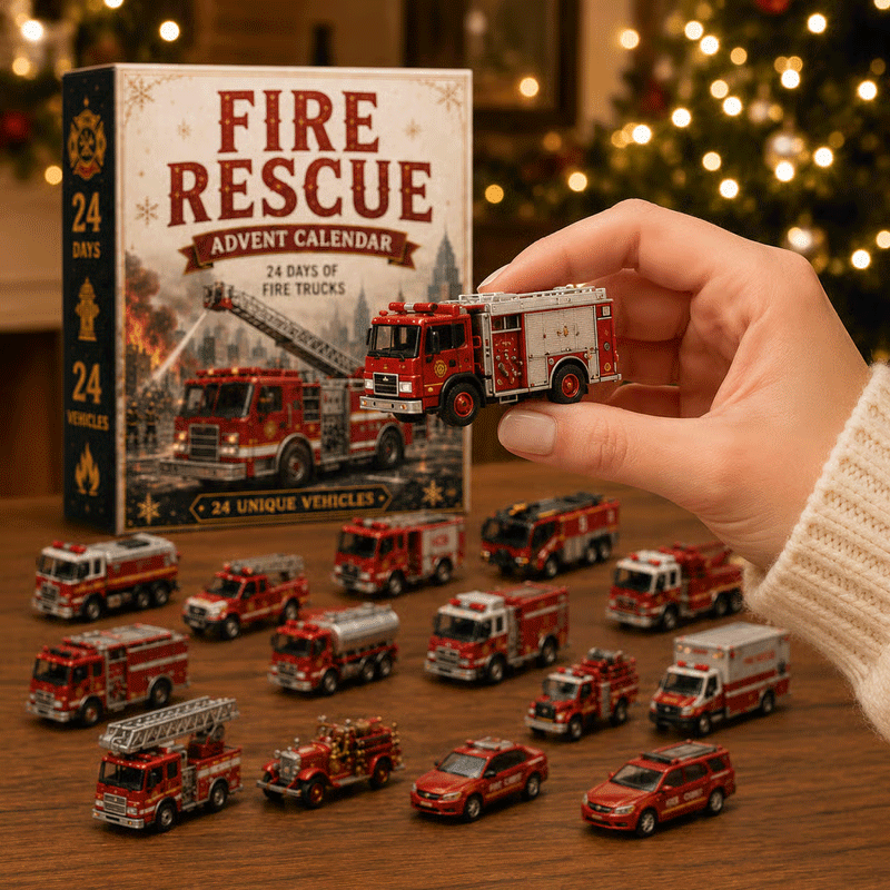 Limited Edition $19.99, Only 100 Sets Left!🚒Fire Rescue 24-Day Advent Calendar