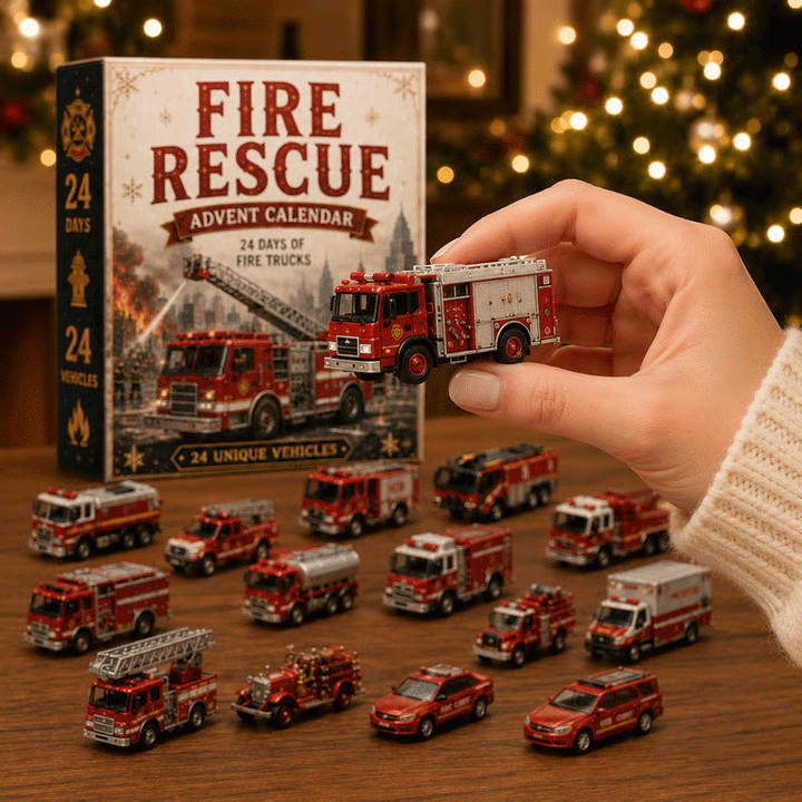 Limited Edition $19.99, Only 100 Sets Left!🚒Fire Rescue 24-Day Advent Calendar