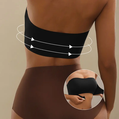 Front Closure Wireless Seamless Bandeau Bra