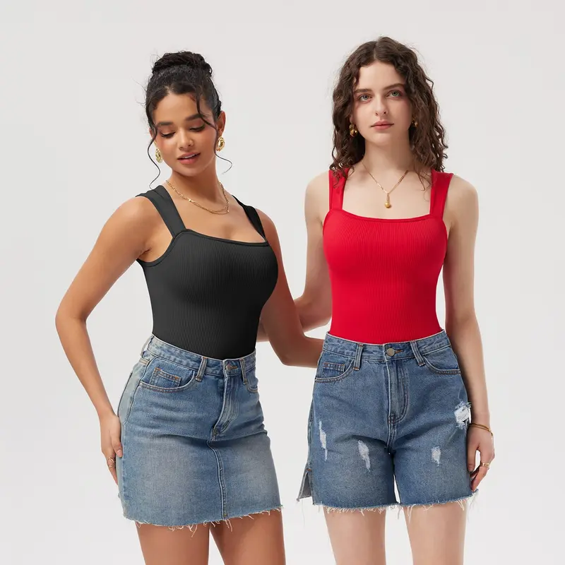 Sleeveless Tummy Control Tank Tops Bodysuits