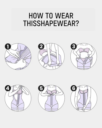 Tummy Control Butt Lifter Bodysuit BBL Fajas