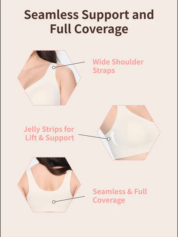 Lifting Wire-Free Antibacterial Jelly Bra 2.0