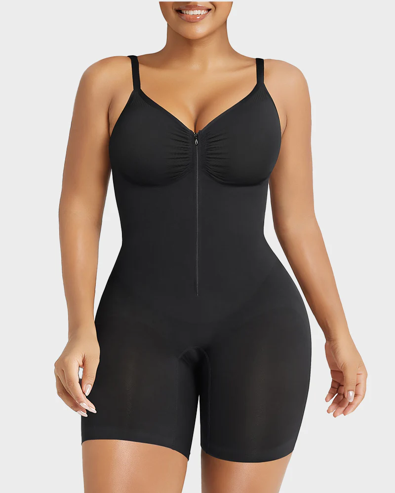 Women's Tummy Control Zip Bodysuit