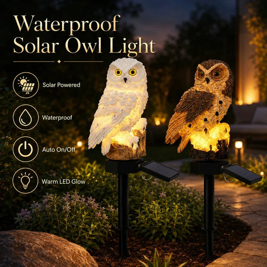 🦉Solar Owl Pathway Light - Brighten your garden path today