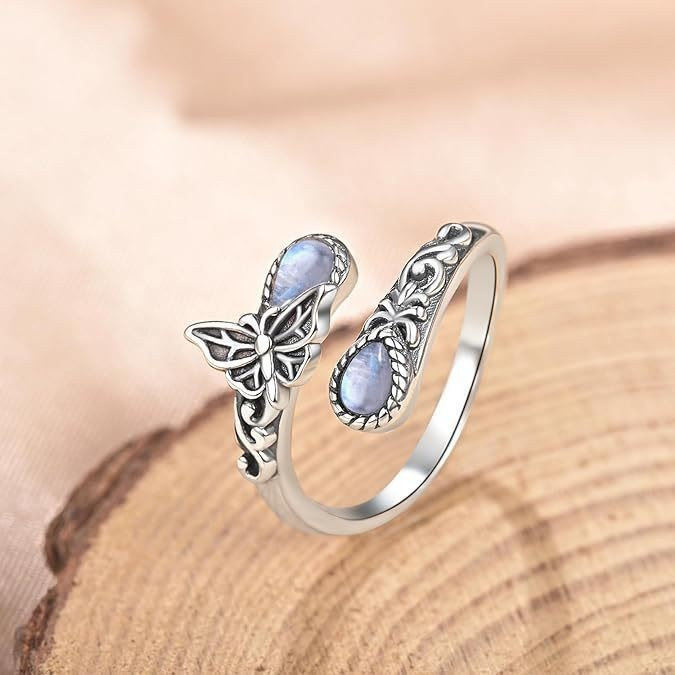 Vintage Moonlight Ring Collection | Adjustable Floral & Nature-Inspired Designs