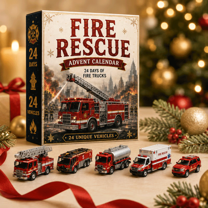 Limited Edition $19.99, Only 100 Sets Left!🚒Fire Rescue 24-Day Advent Calendar