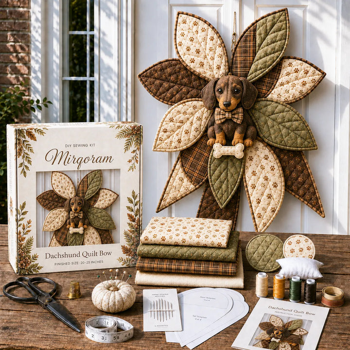 Raccoon - Handmade Quilted Door Bow DIY Sewing Kit
