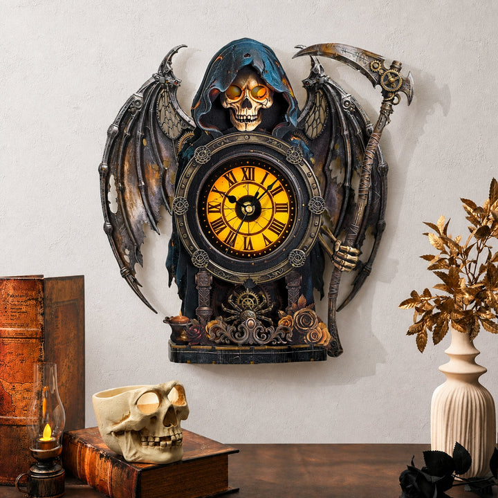 Death God– Hourly Chime DIY Wooden Clock, 3D Puzzle Craft Kit