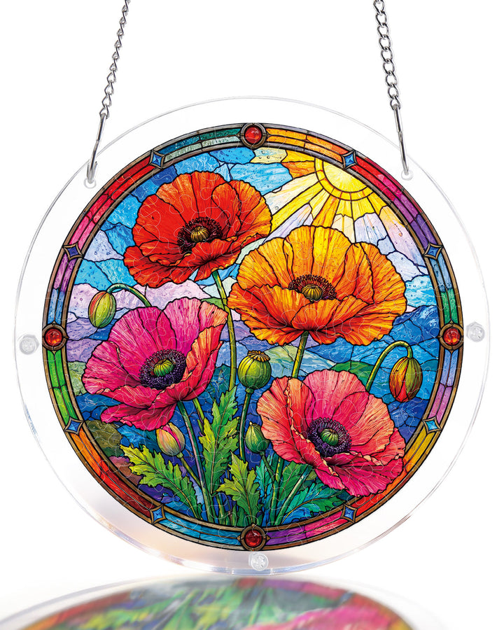 Sunlit Floral Garden Light Suncatcher-Acrylic Window Art