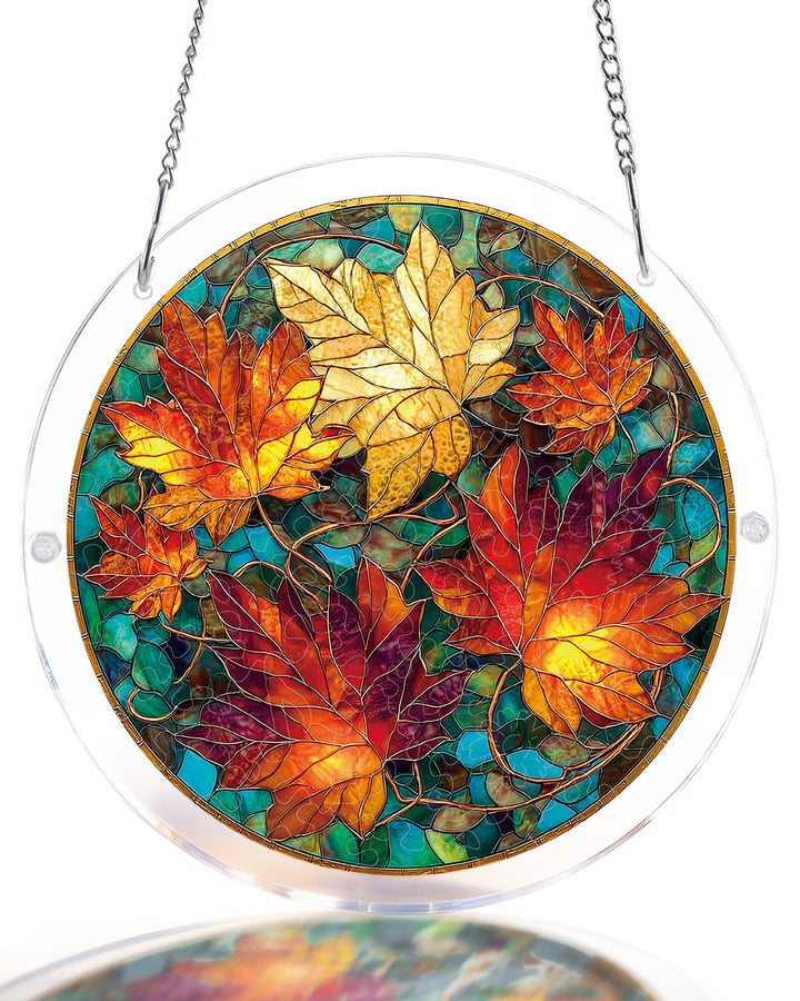 Acrylic Jigsaw Puzzle Suncatcher - Golden Maple