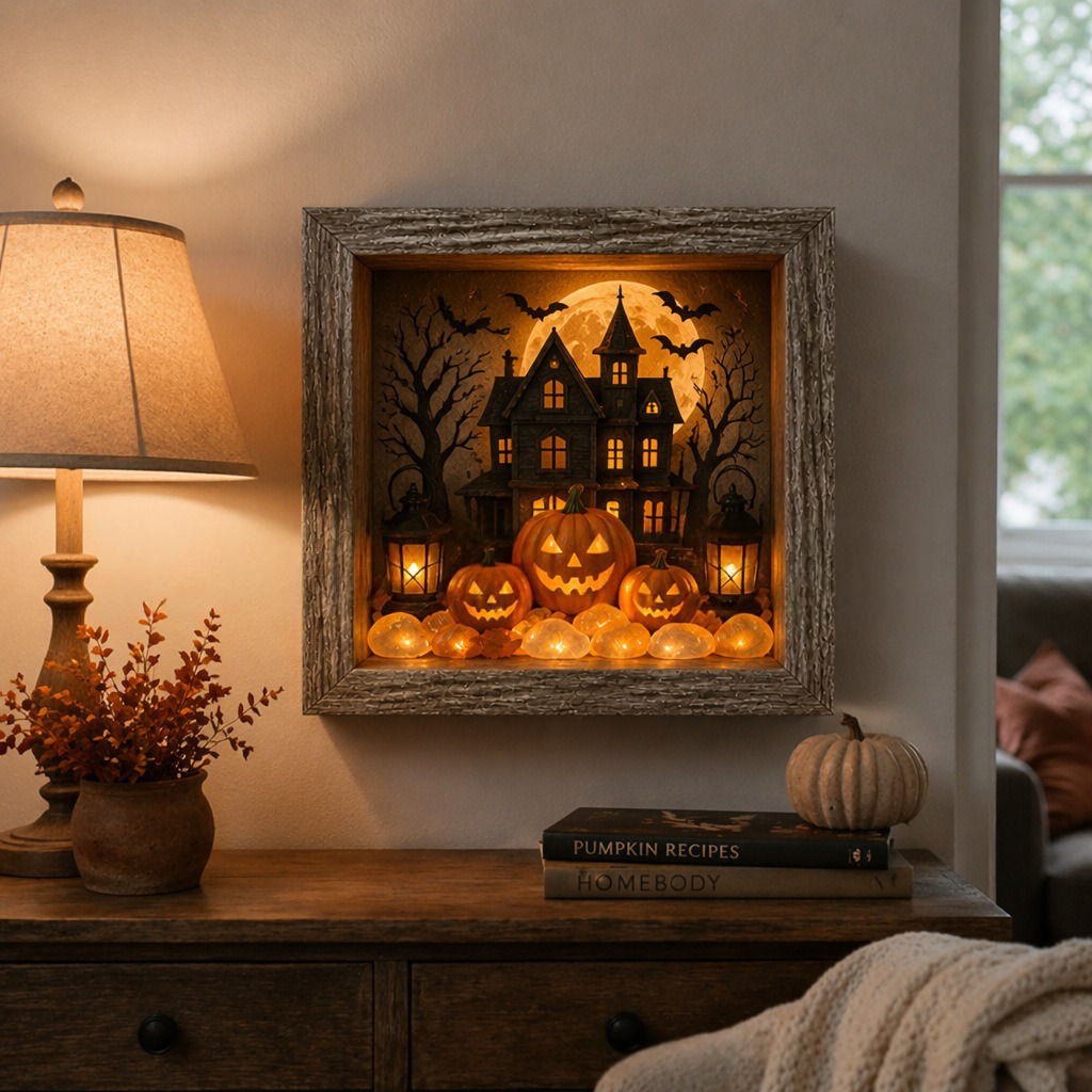 Halloween Shadow Box Night Light