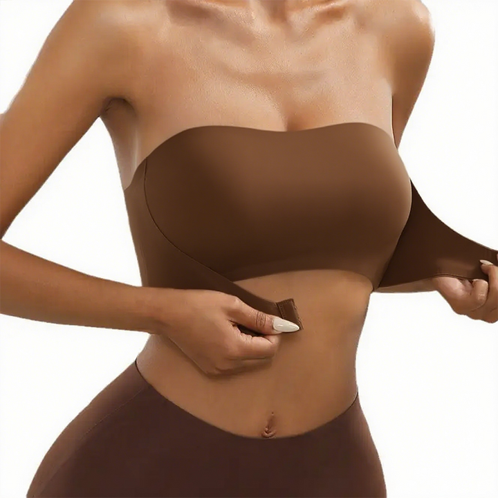 Front Closure Wireless Seamless Bandeau Bra