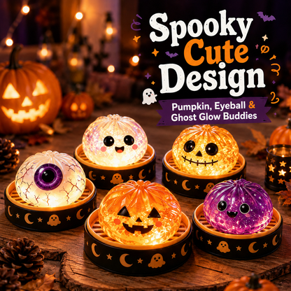 🎃Halloween Dumpling Stress Relief Toys with Steamer Storage Boxes