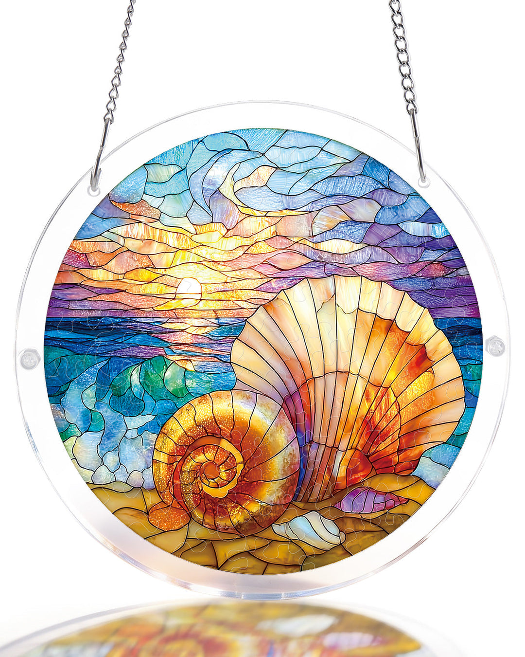 Ocean Echo Shell Light Suncatcher-Acrylic Window Art