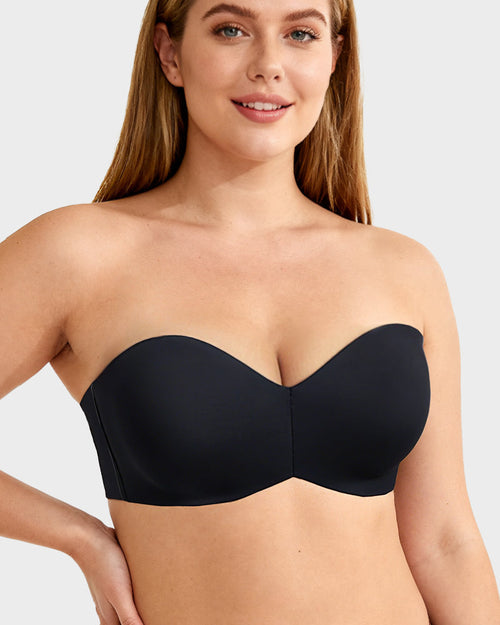 Full Support Non-Slip Convertible Bandeau Bra