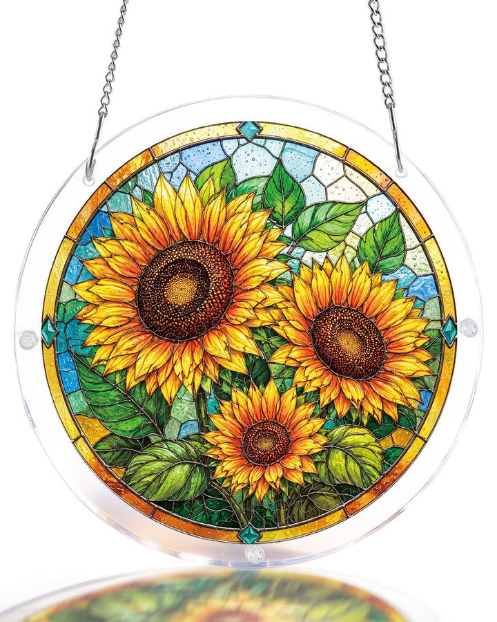 Sunflower Radiance Light Suncatcher-Acrylic Window Art