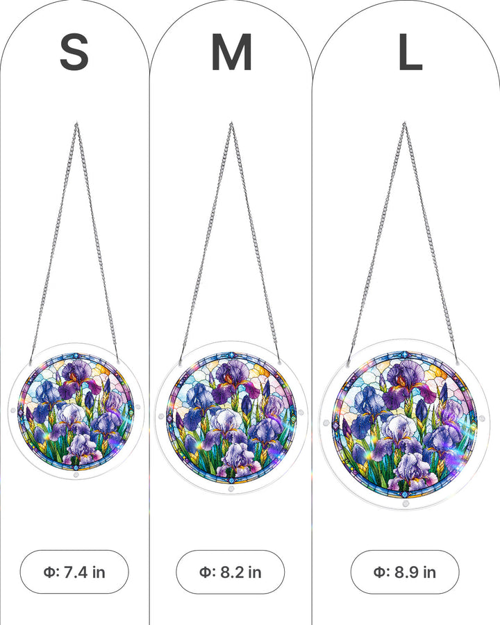 Iris Morning Light Light Suncatcher-Acrylic Window Art