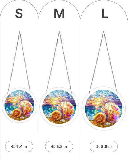Ocean Echo Shell Light Suncatcher-Acrylic Window Art