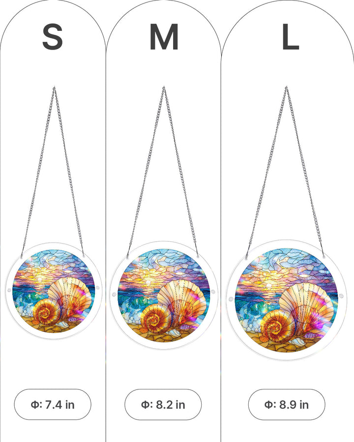 Ocean Echo Shell Light Suncatcher-Acrylic Window Art