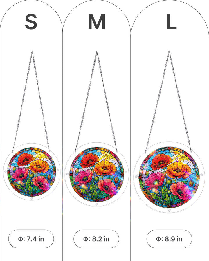 Sunlit Floral Garden Light Suncatcher-Acrylic Window Art