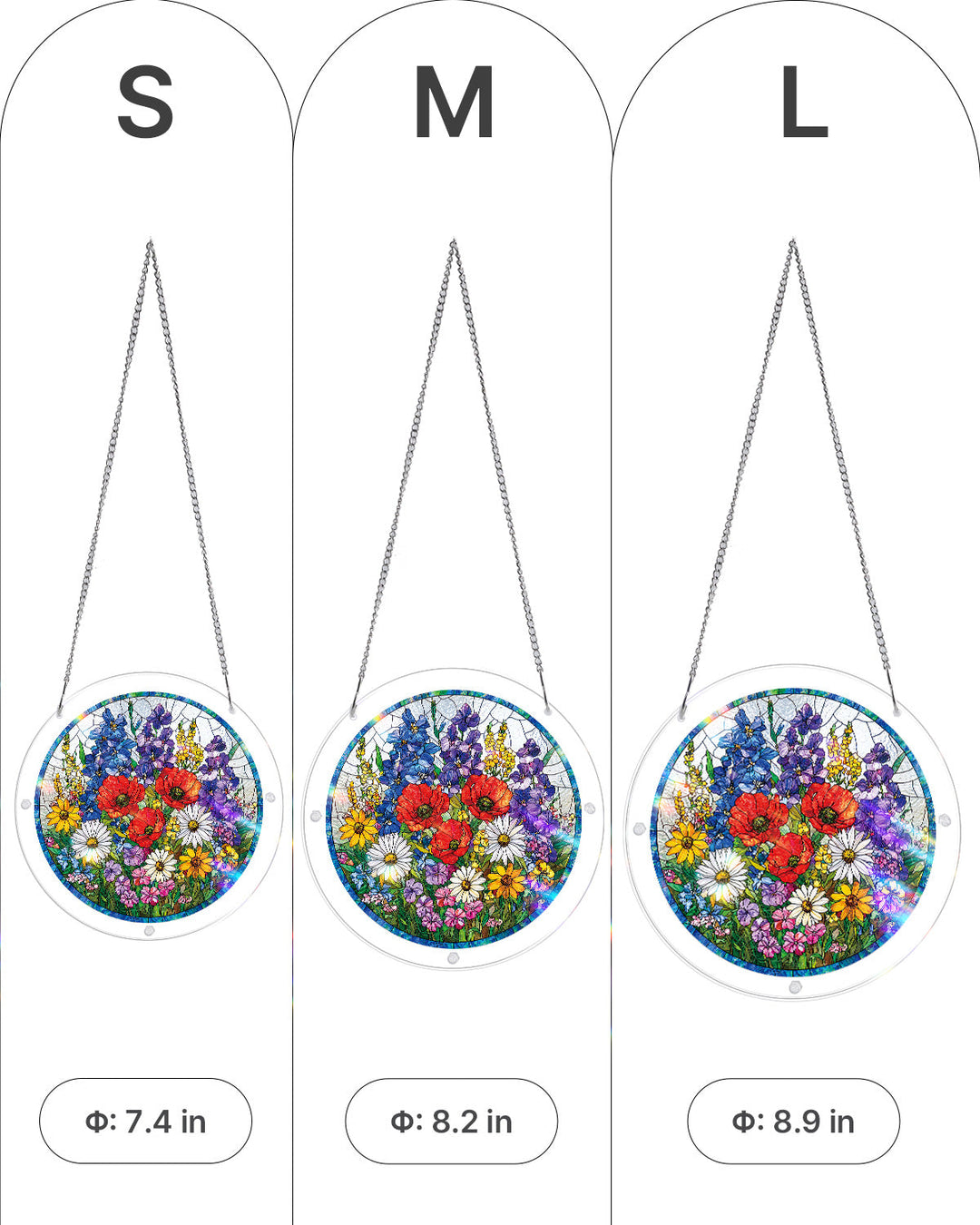 Wildflower Meadow Light Suncatcher-Acrylic Window Art