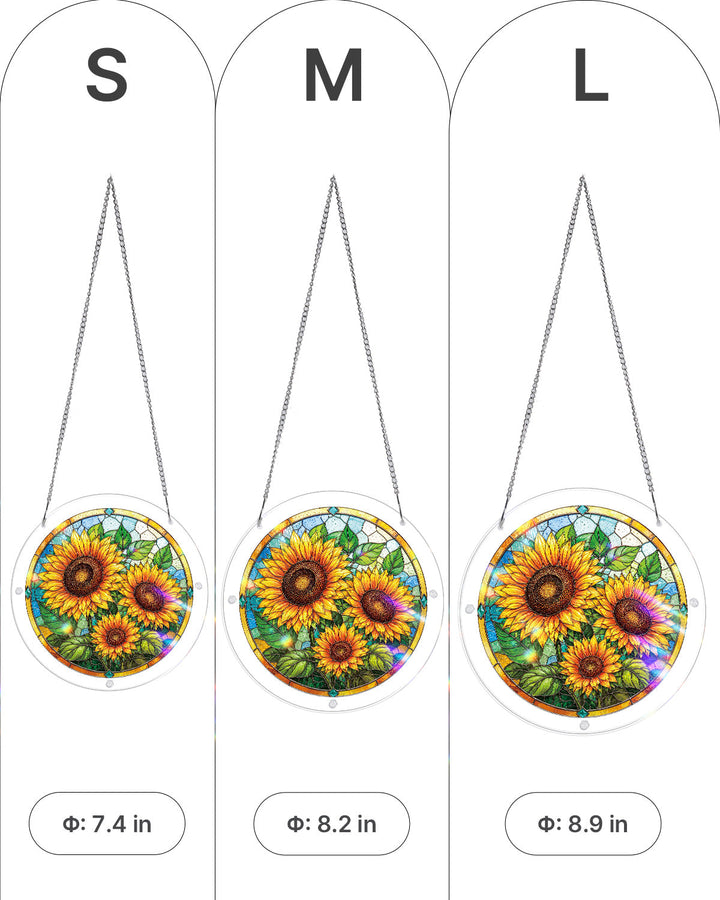 Sunflower Radiance Light Suncatcher-Acrylic Window Art